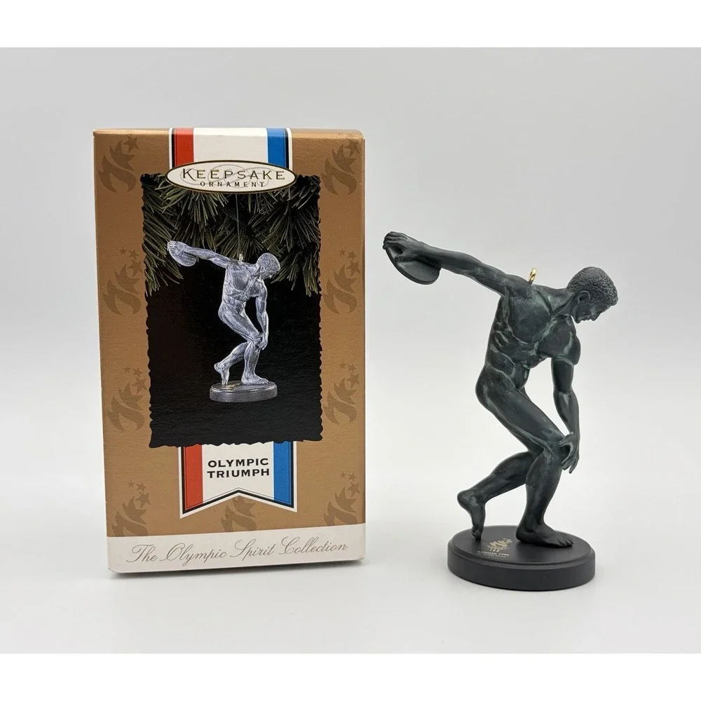 Hallmark Keepsake Ornament Olympic Triumph 1996 Atlanta Games Statue QXE5731 VTG